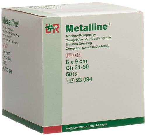 Metalline Tracheo Kompresse 8x9cm steril (50 Stk)