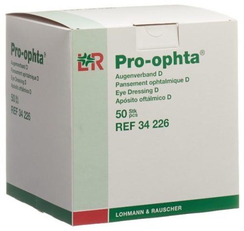 Pro-ophta D Augenverband lichtdicht hautfarbig (50 Stk)