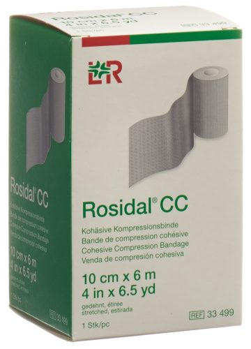 Rosidal CC kohäsive Kompressionsbinde Kurzzug 10cmx6m (1 Stk)