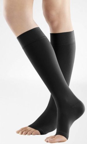 VenoTrain Soft AD KKL2 Grösse XL normal/long offene Fussspitze schwarz (1 Paar)