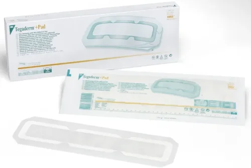 3M Tegaderm+Pad 9x35cm, Wundkissen 4.5x30cm (25 Stk)