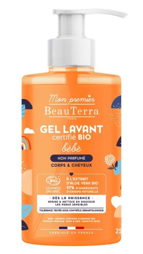 BeauTerra Baby Duschgel ohne Parfum Bio (750ml)