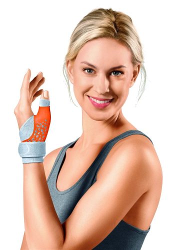 SPORLASTIC Mittelhand Daumenschiene 17-19cm links hautfarbig (1 Stk)