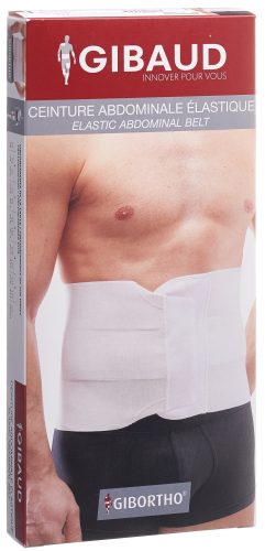 GIBAUD Bauchgurt elastisch, Grösse 3, 91-105cm, weiss (1 Stk)
