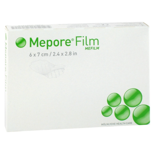 Mepore Film Folienverband 6x7cm steril (100 Stk)