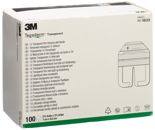 3M Tegaderm IV Fixierverband für Katheter 7x8.5cm (100 Stk)
