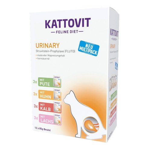 Kattovit, KATTOVIT Feline Diet Nassfutter Katze Urinary Multipack in Sauce 12x85 g
