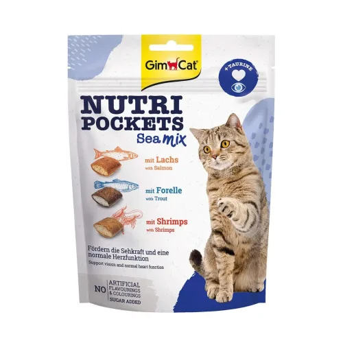 Gim Cat Nutri Pockets Sea Mix, Snacks für Katzen (150g)
