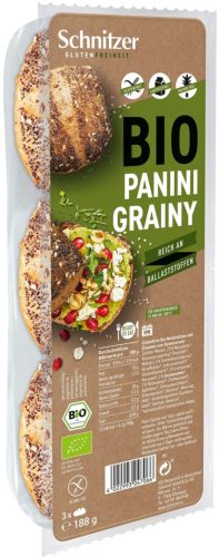 Schnitzer Bio Panini Grainy Beutel, glutenfrei (188g)