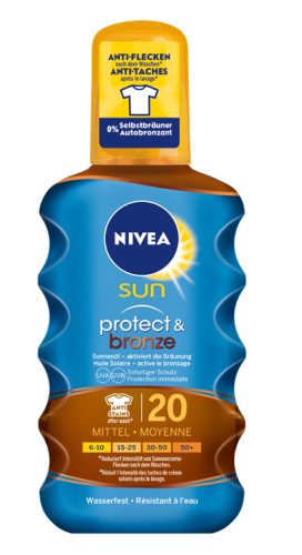Nivea, NIVEA Sun Protect&Bronze Sonnen&ouml;l LSF 20 200 ml