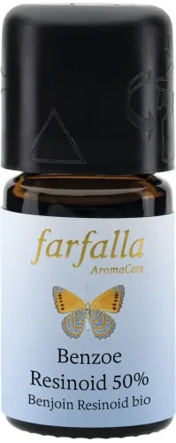 farfalla, FARFALLA Benzoe Siam Resinoid 50% &Auml;th/&Ouml;l Bio 5 ml