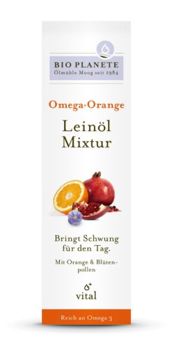 BIO PLANETE Omega Orange Leinöl Mixtur (100ml)