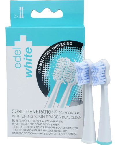 edel+white Sonic Whitening Ersatzbürstenköpfe G8+ (1 Stück)