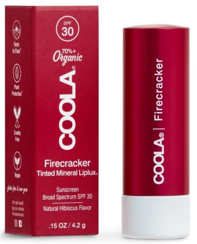 Coola, Coola - Mineral Liplux Getönter Lippenbalsam SPF30 - Firecracker, One Size, Rosa Himbeere