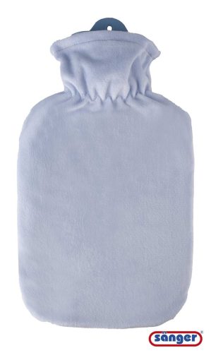 Sänger Wärmflasche Flauschbezug, 2l, blau pastell (1 Stk)