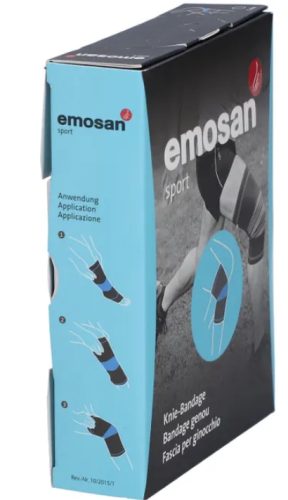 Emosan sport Knie-Bandage S, Umfang Knie 34-36cm (1 Stk)