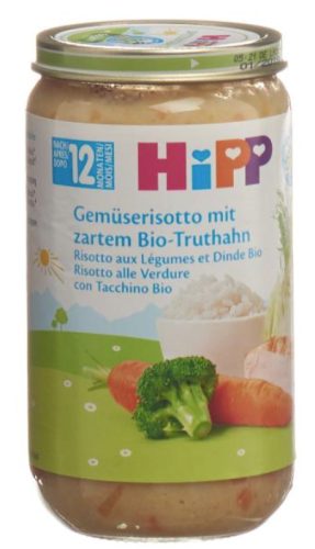 Hipp Gemüserisotto mit zartem Bio-Truthahn (250g)