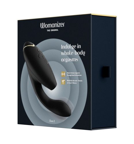 Womanizer, Duo 2 Black, Schwarz - Amorana