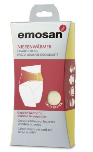 Emosan Nierenwärmer écru mit Velcro, Grösse XL, 99-115cm (1 Stk)
