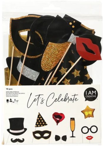 I am Creative, I AM CREATIVE Glitter selfie sticks 6010.23 10-teilig