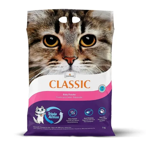 Intersand Classic Katzenstreu mit Babypuderduft (7kg)