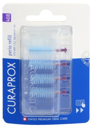CURAPROX CPS 408 Perio Lila Ersatzbürsten, Durchmesser 2.2-8mm (4 Stk)