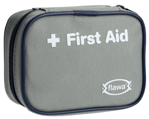 FLAWA Taschenapotheke Etui, Erste-Hilfe-Set, grau (1 Stk)