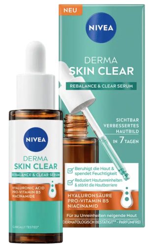 Nivea, Nivea - Derma Skin Clear Rebalance & Clear Serum, 30 ml