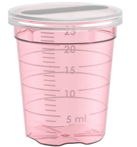 Wiegand MediBecher Multi rot, 25ml (47 Stk)