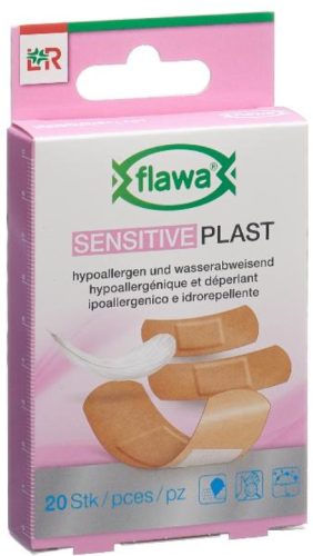 flawa SENSITIVE Plast Pflasterstrips 3 Grössen (20 Stk)