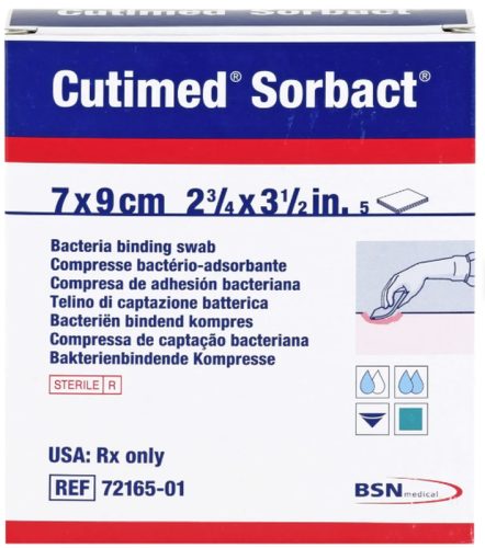Cutimed Sorbact Kompressen, 7x9cm (5 Stk)