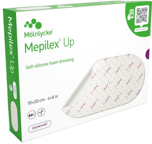 Mepilex Up Silikon-Schaumverband, 10x20cm (5 Stk)