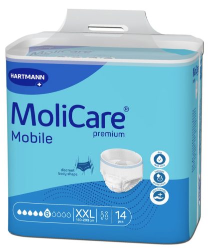MoliCare Mobile Pants, 6 Tropfen, Hüftumfang 150-203cm (14 Stk)