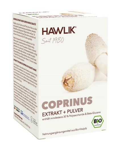 HAWLIK Coprinus Extrakt + Pulver Kapseln (120 Stk)