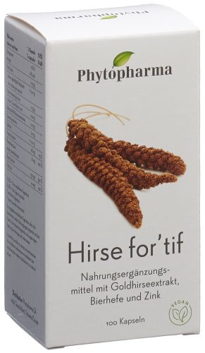 Phytopharma - Hirse For'tif Kapseln, 100 Stück