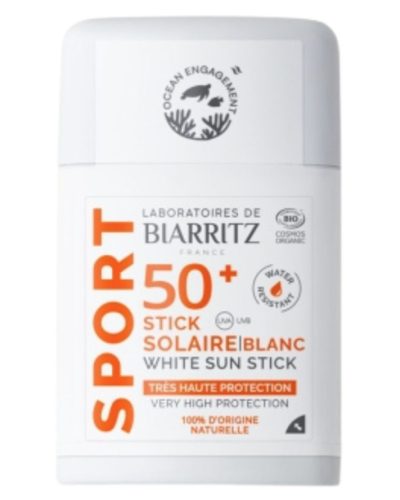 BIARRITZ Bio Sonnenstick LSF 50+, Sport, Weiss (12g)