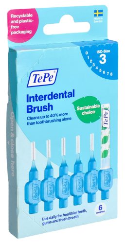 TePe Interdentalbürste 0.6mm, blau (6 Stk)
