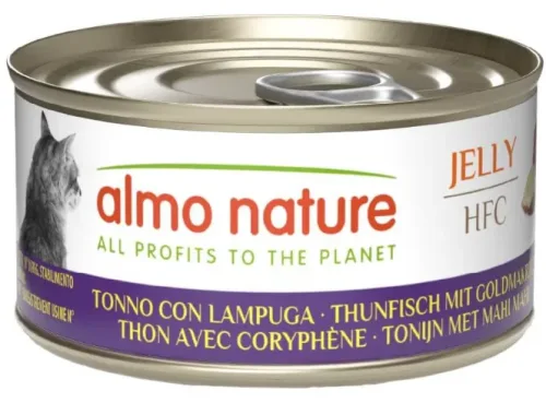 Almo Nature HFC Jelly Thunfisch mit Goldmakrele, Nassfutter für Katzen (70g)