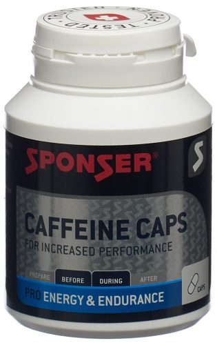 SPONSER - Power Kapseln, Caffeine Caps, 90 Stück, Weiss