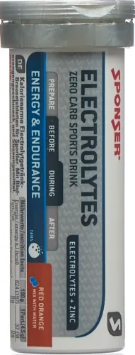 SPONSER - Fit & Well Brausetabletten, Electrolytes Tabs Blutorange, One Size