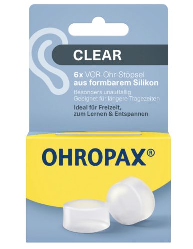 OHROPAX Ohrstöpsel Silicon Clear (6 Stk)