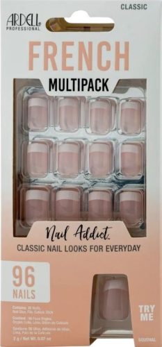 Ardell - Künstliche Fingernägel, Nail Addict French Multipack Classic, Set