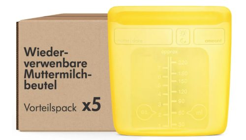 medela, Silikon Muttermilchbeutel wiederverwendbar, 5 Stück