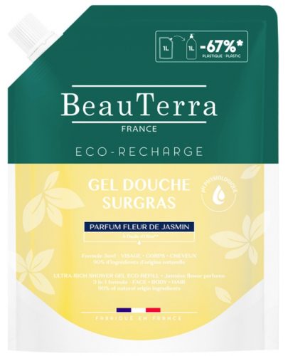 BeauTerra Rückfettendes Duschgel Jasminblüte Refill (1 Liter)