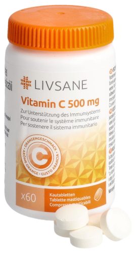 Livsane Kautabletten Vitamin C, 500mg (60 Stk)
