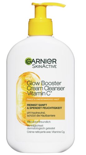Garnier - Glow Booster Cream Cleanser Vitamin C, SkinActive, 250 ml