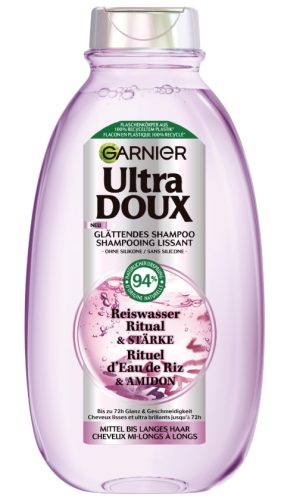 GARNIER Ultra DOUX glättendes Shampoo Reiswasser Ritual & Stärke (300ml)