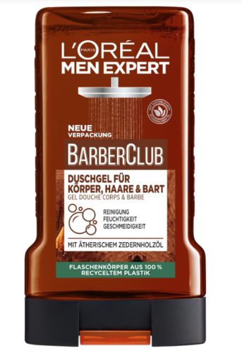 L´OrÉal Men Expert, L´OrÉal Men Expert Barber Club für Körper, Haare und Bart mit Zedernholzöl Duschgel 250 ml Herren