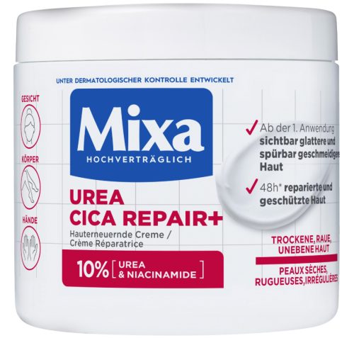 Mixa, Mixa - Hauterneuernde Creme, Urea Cica Repair +, 400 ml