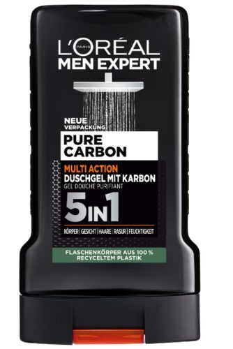 L´OrÉal Men Expert, L´OrÉal Men Expert Pure Carbon 5in1 mit Karbon Duschgel 250 ml